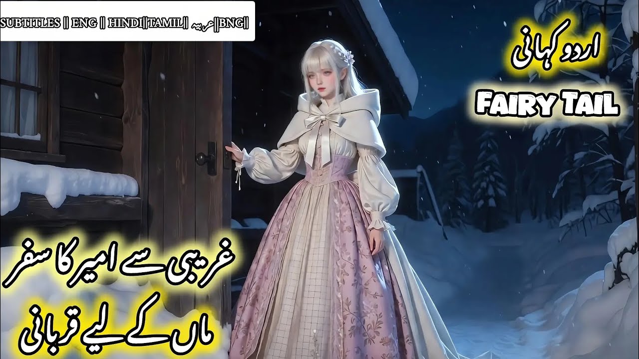 Journey from Poverty to Wealth | A Daughter’s Sacrifice for Her Mother🥺💔||Urdu fairy tail#fairystory