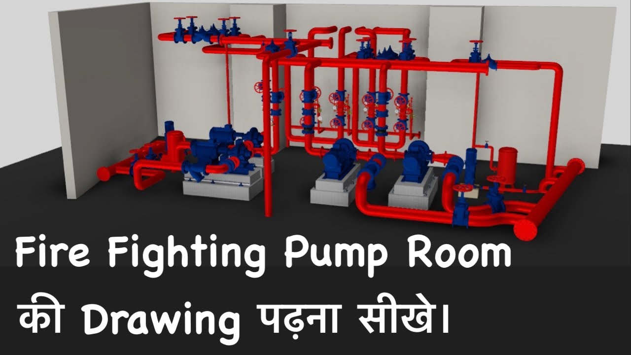 fire fighting pump room drawing | fire fighting pump room installation | firefighting basics