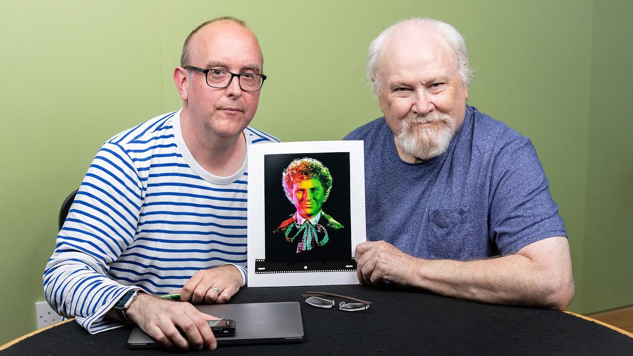 Colin Baker reunited with his Doctor Who title sequence