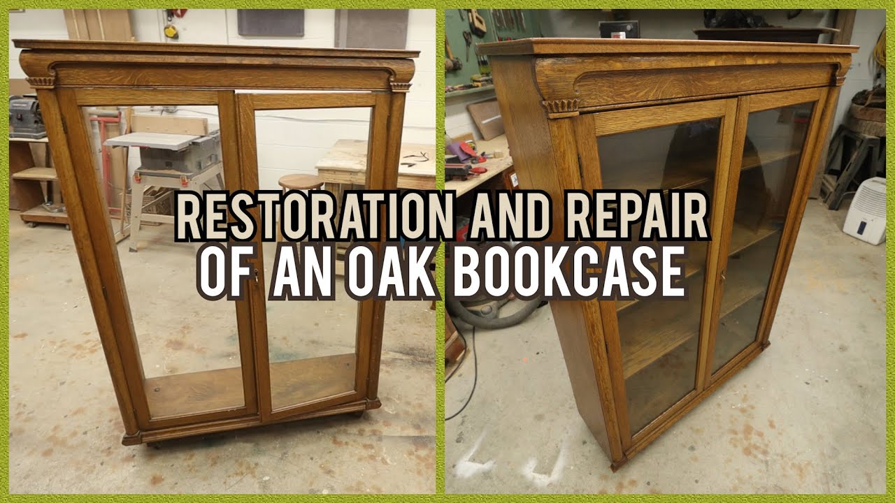 Restoration of an Oak Bookcase | 1.16.20 | Furniture Refinishing Repair How To