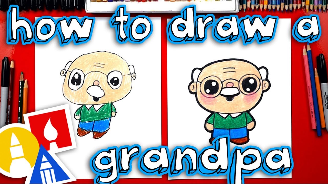 How To Draw A Cartoon Grandpa