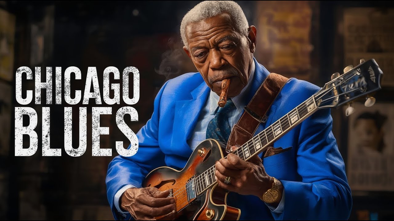 Relaxing Chicago Blues - Unwind After a Long Day  Smooth Guitar for Stress Relief