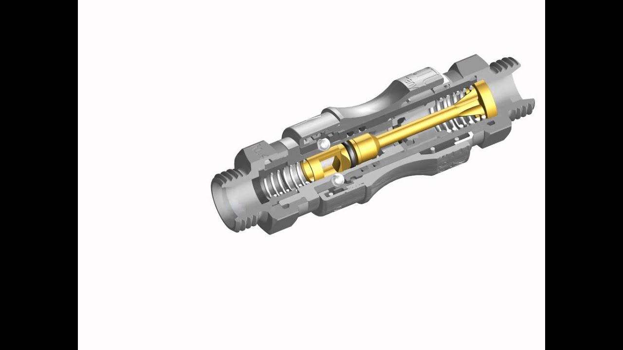 Rectus 206KL dry break series quick coupling how it works
