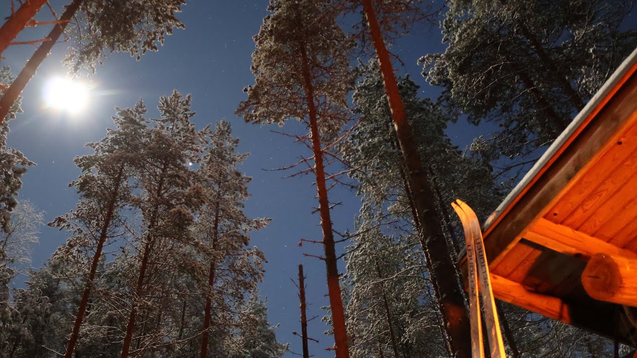 Tammikuinen yhden y&ouml;n hiihtoretki Pyh&auml;-H&auml;kin maisemissa