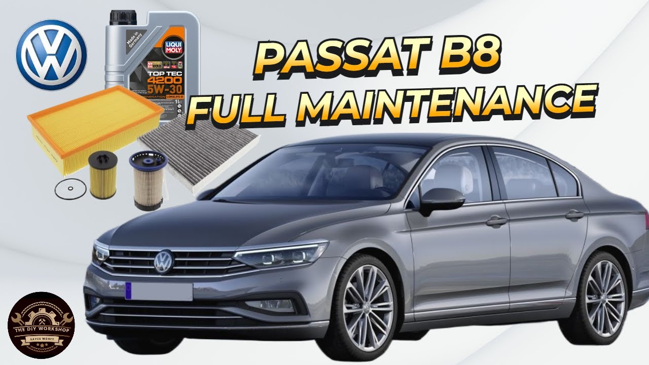 Volkswagen Passat B8 Full Service Oil Fuel Air Cabin Filter