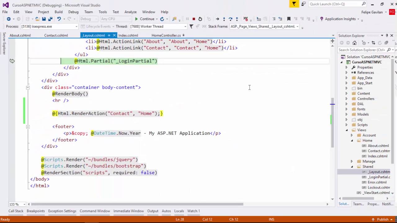 Entendiendo RenderAction y Action | Vistas | Programando en ASP.NET MVC 5