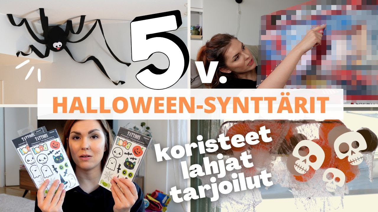 HALLOWEEN-SYNTTÄRIT: Lahjat, valmistelut ja tarjoilut 👻🎃
