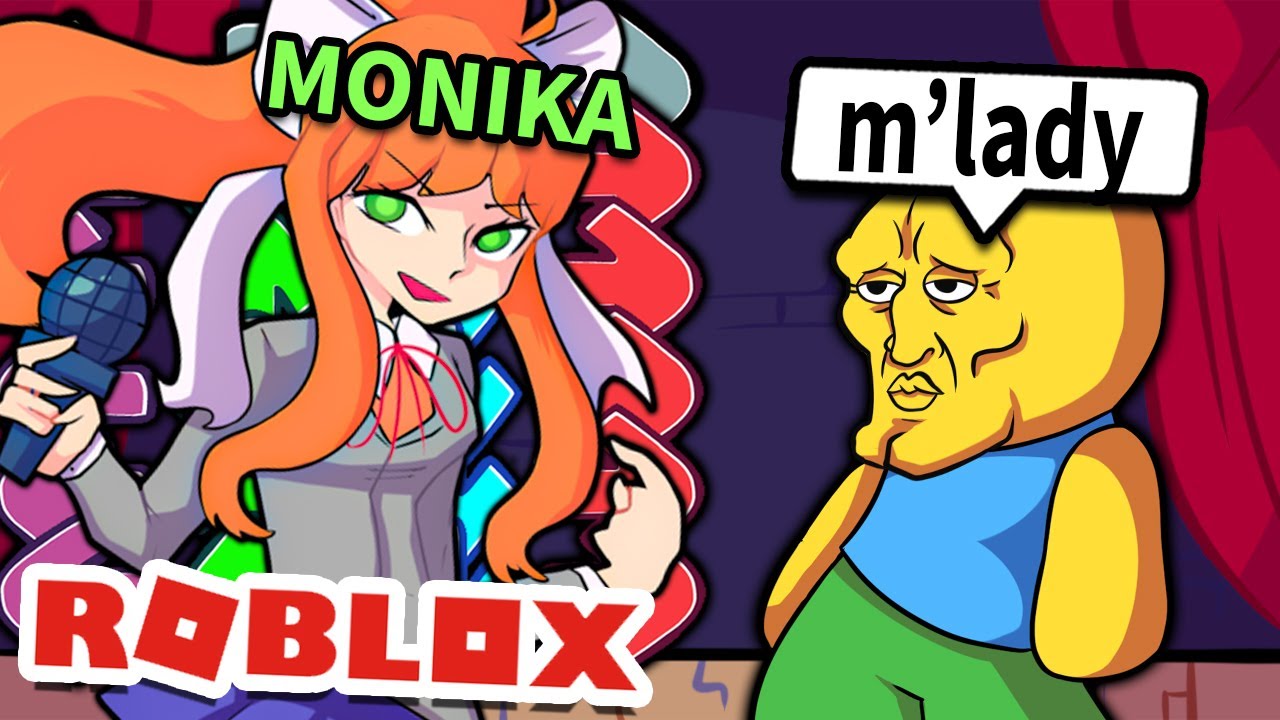 I Pretended To Be MONIKA In Roblox Friday Night Funkin