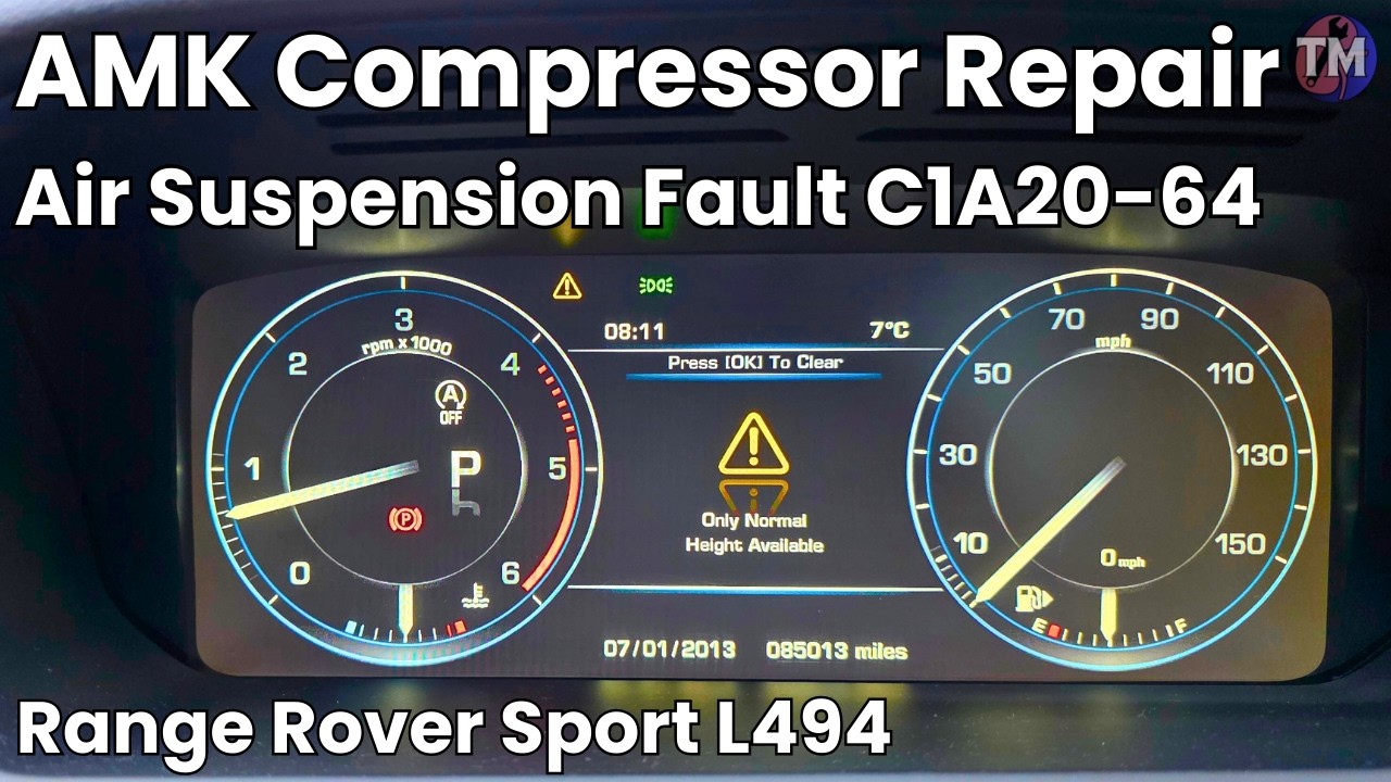 DIY Range Rover Sport L494 | AMK Air Compressor Dryer Repair (Full Guide) | C1A20-64