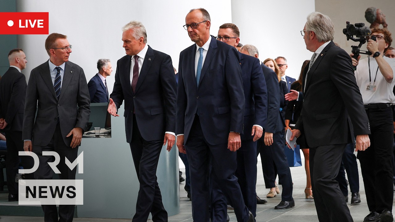 LIVE: German Chancellor Merz and Baltic Leaders Hold Joint Press Conference in Berlin | AC1G
