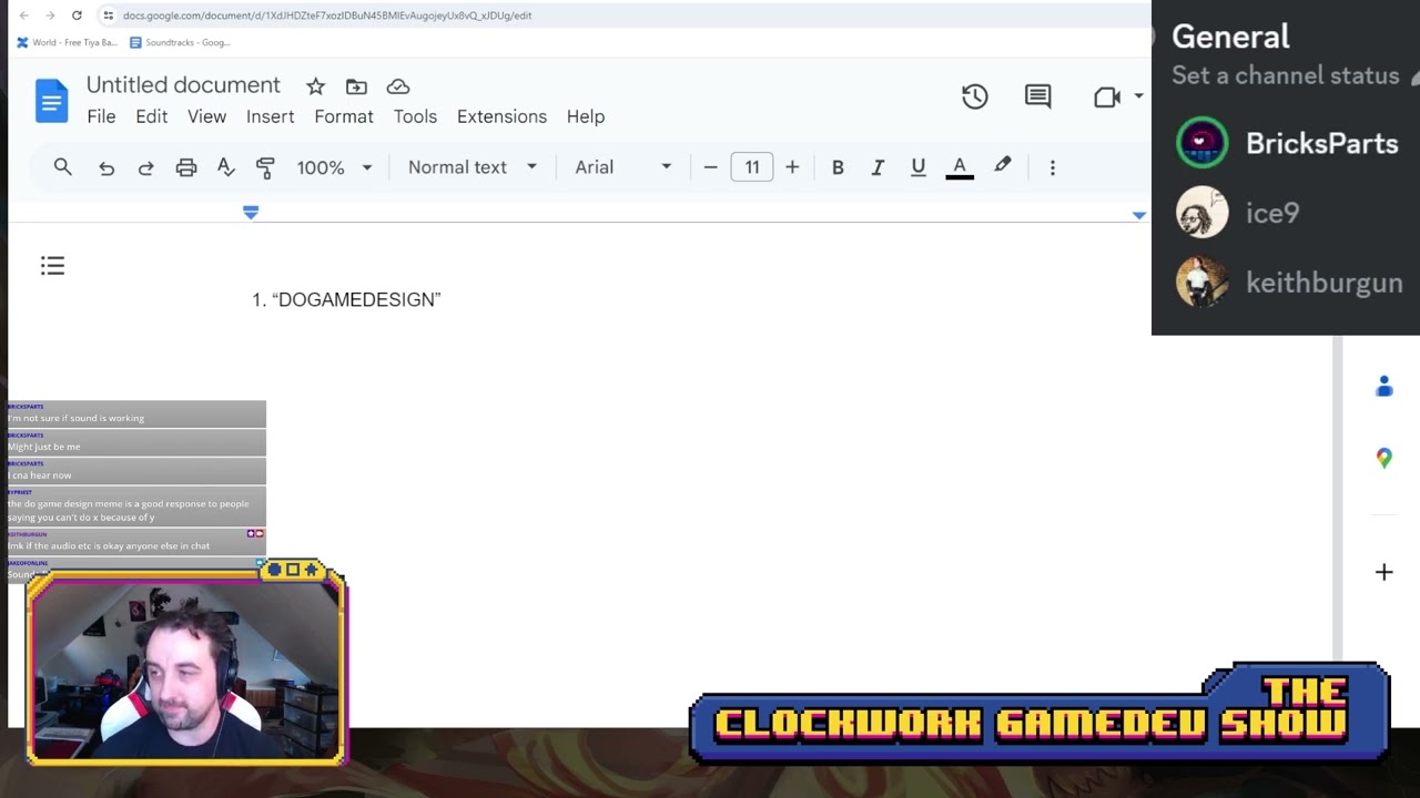 Game Design chat with BricksParts and ice9