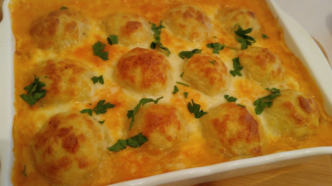غراتان الدجاج بالخضار وكريات البطاطا بزاف بنين 😋