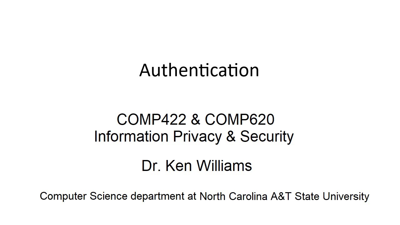 Authentication