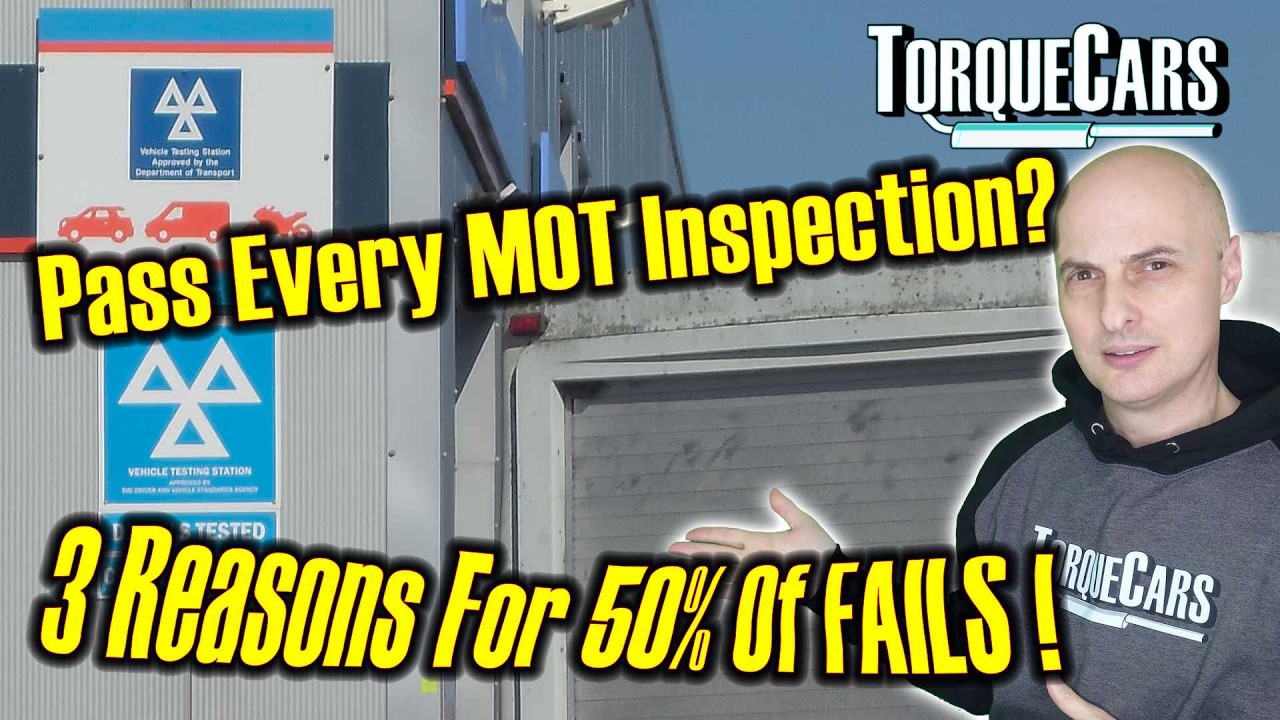 Just 3 Things Cause 50% Of All MOT Inspection Test Fails - They're Common & Avoidable Faults!!