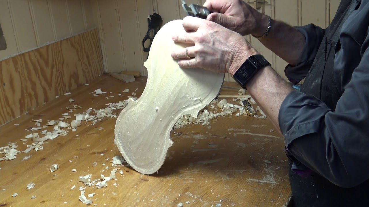 Violinmaker Peter Westerlund Part 21a Edge hight and tuning is being done