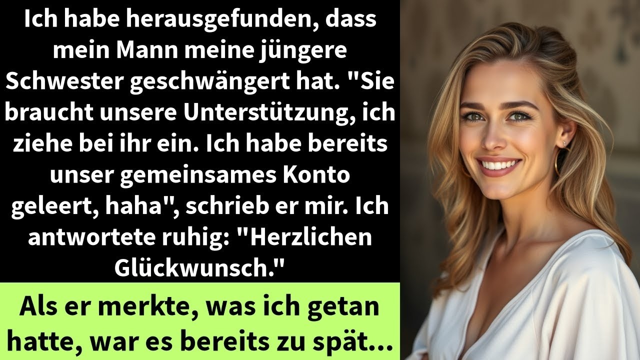 Ich habe herausgefunden, dass mein Mann meine jüngere Schwester geschwängert hat