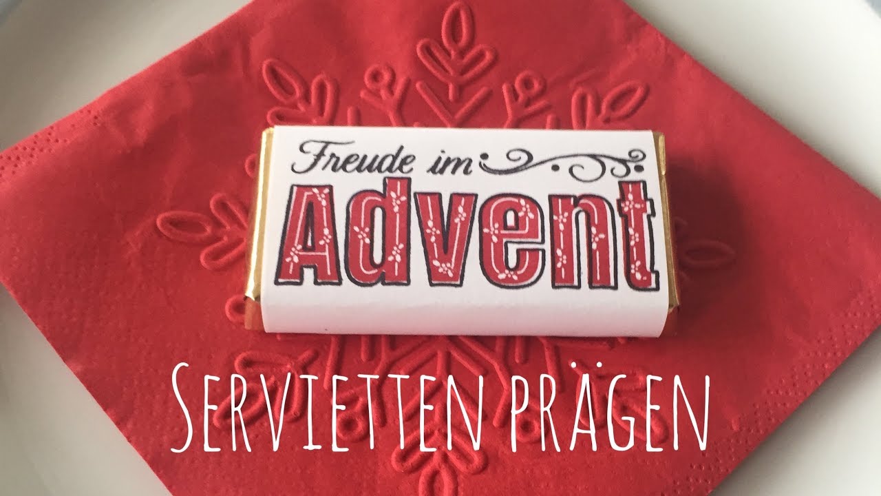 Serviettenprägen mit Stanzformen