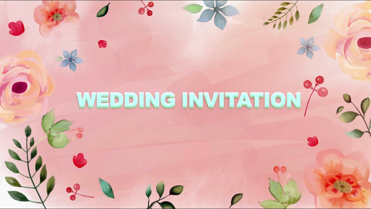 Wedding Title Template || Wedding Video Invitation || Theweddingcard