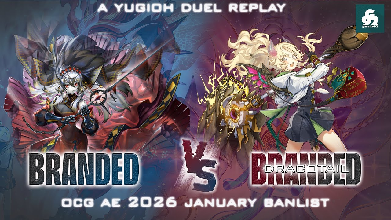(OCG-AE) BRANDED VS BRANDED DRACO TAIL | YuGiOh! Tournament Replay | YuGiOh! Duel