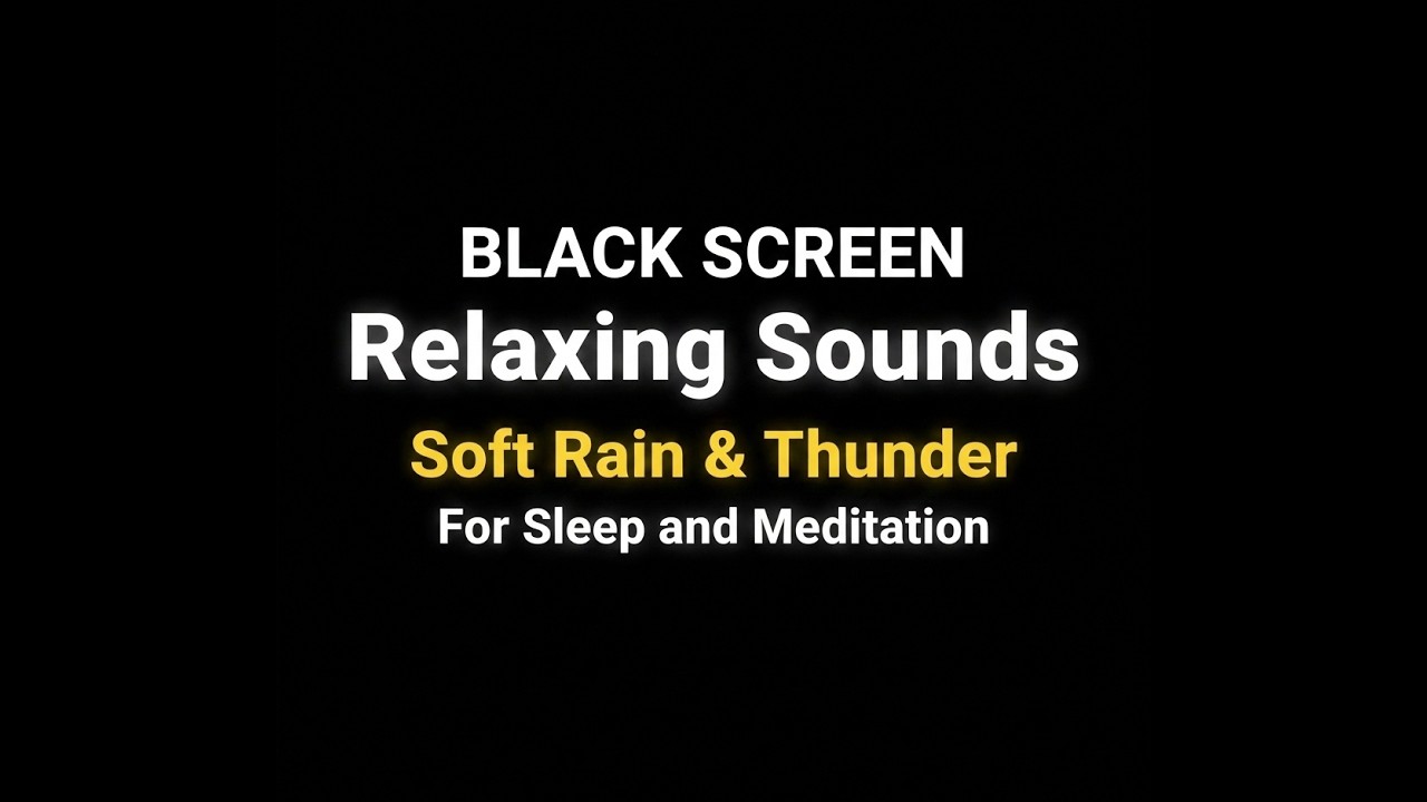 Sleep Fast With The Sound of Rain - Dark Screen