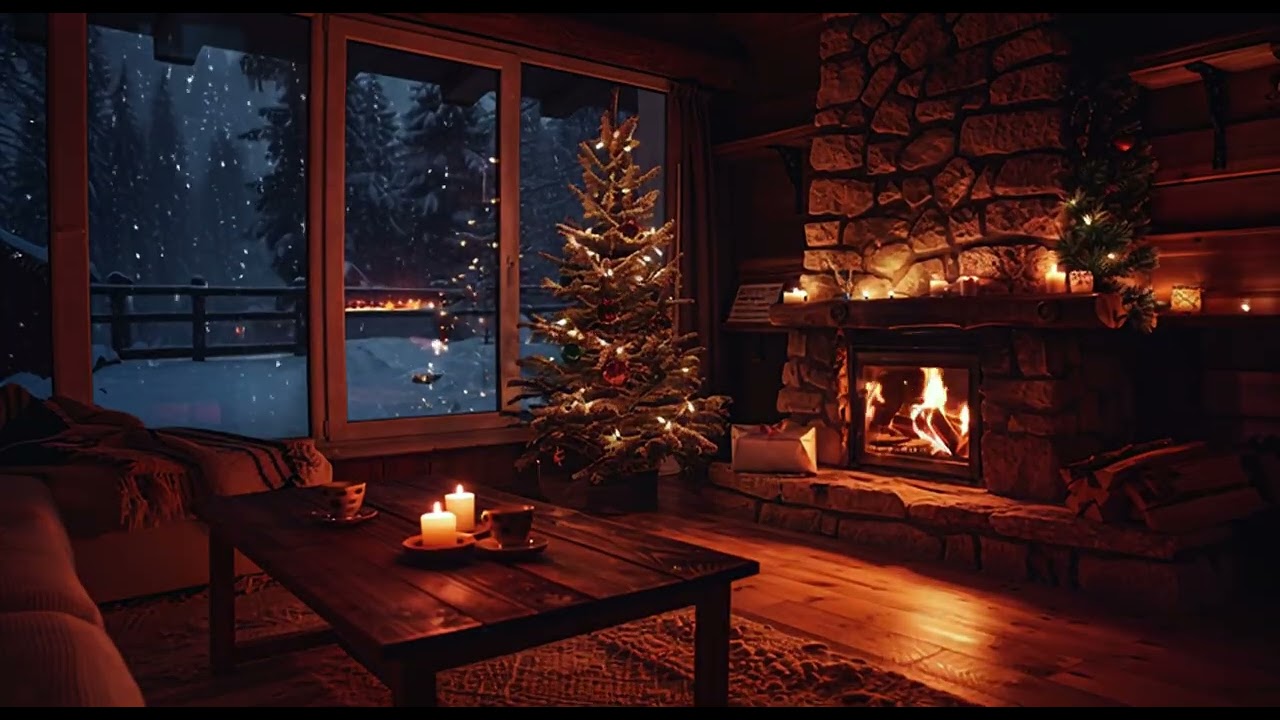Christmas Fireplace – Quiet Hours for Focus#ChristmasFireplace #FireplaceAmbience #CozyNight