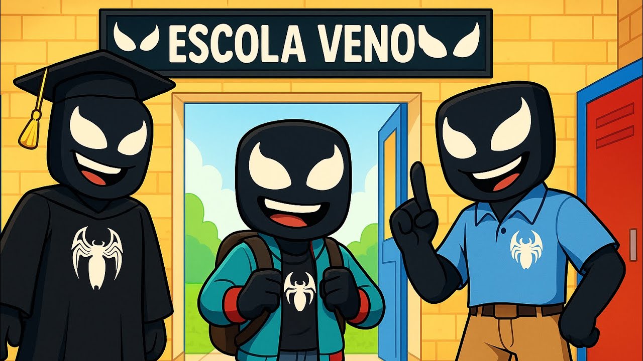 SOU o NOVO ALUNO DA ESCOLA VENOM do Minecraft
