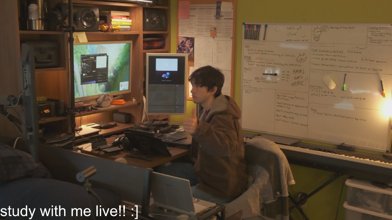 | study with me live! | pomodoro 60:10! |