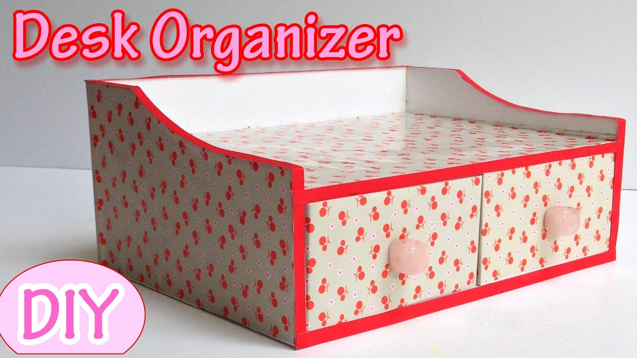 DIY Desk Organizer - Cardboard - Ana | DIY Crafts.