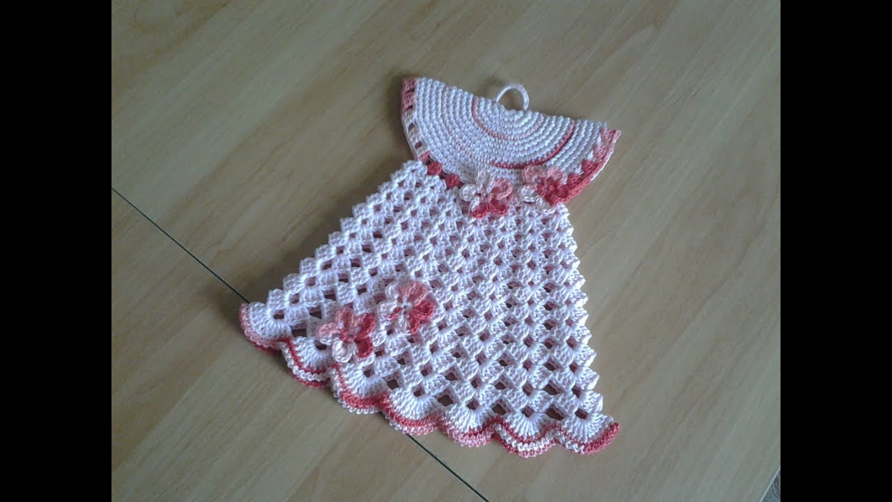 Tutorial presine per cucina - kitchen potholders - modello abitino.