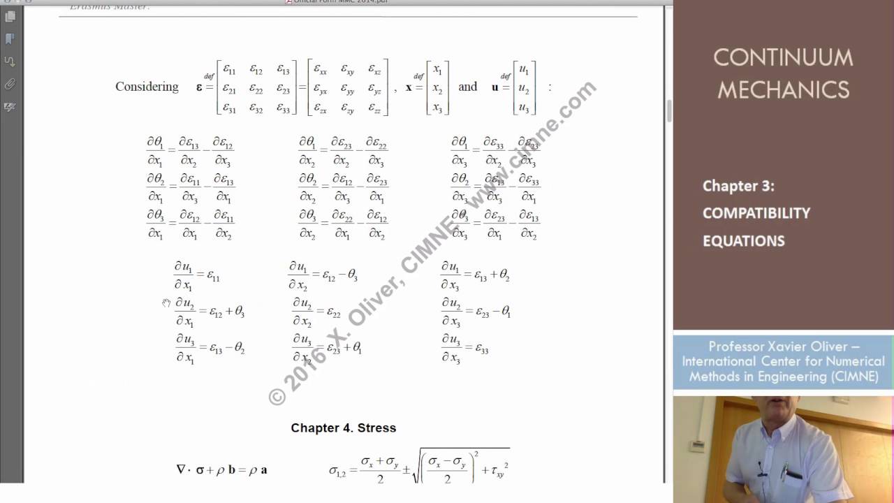 Continuum Mechanics - Ch 3 - Lecture 6 - Compatibility Equations in a Deformation Rate Field