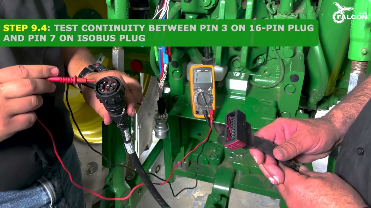 Checking ISOBUS connection between tractor and Amazone implement