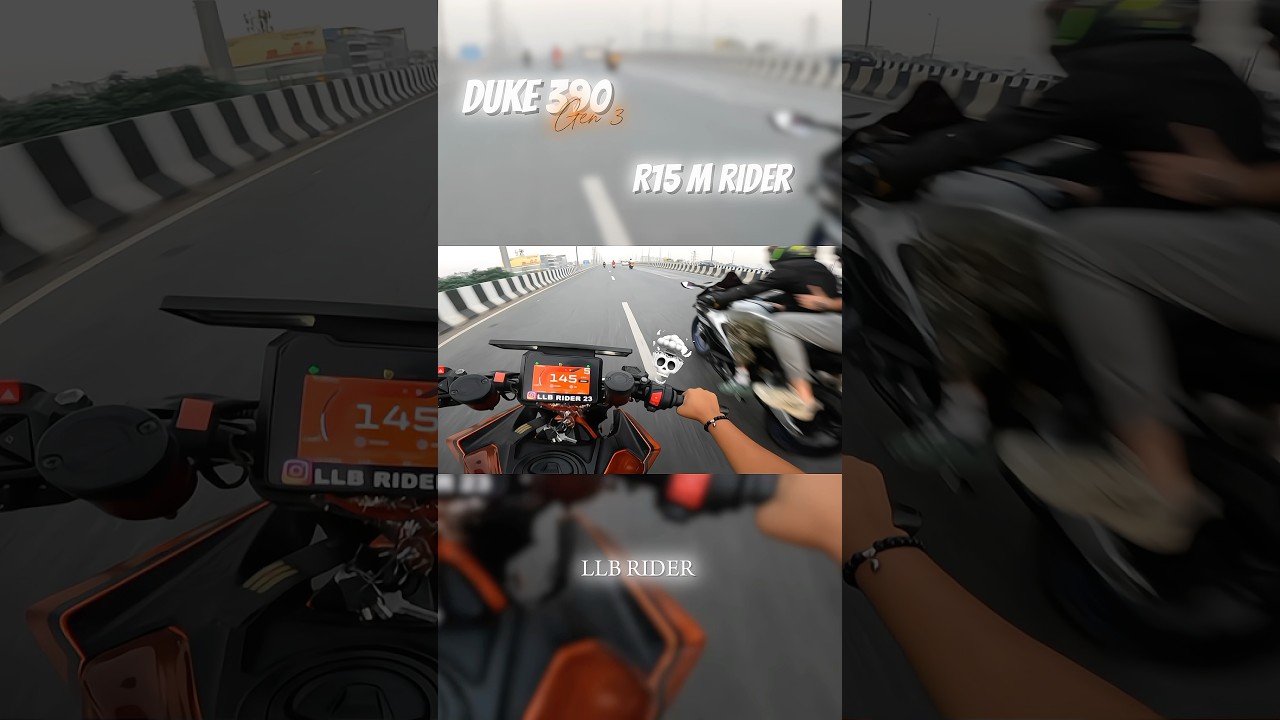 Duke 390 ☠️ vs R15 M 😱  #trending #z900 #duke390 #phonk #edit