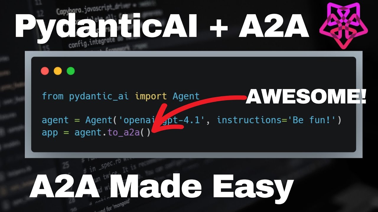 PydanticAI + A2A - Create A2A ready Agents FAST!