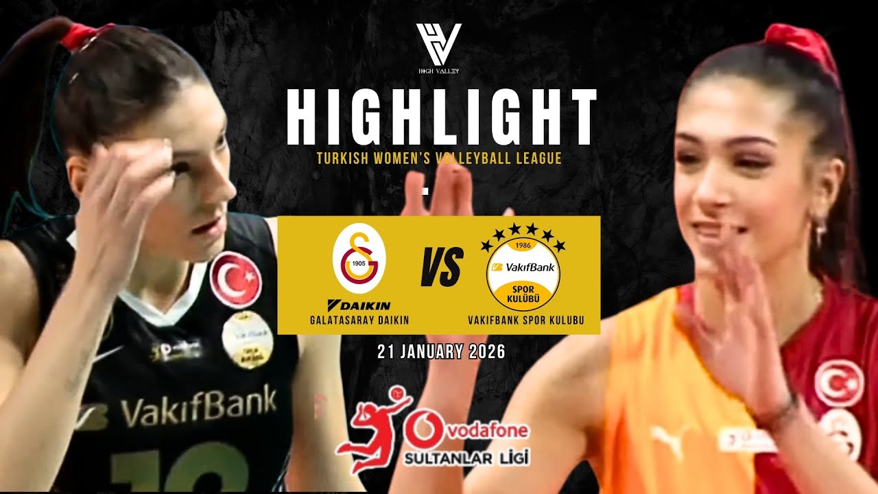 GALATASARAY DAIKIN vs VAKIFBANK | Epic Volleyball Highlights 2025 | Sultanlar Ligi 🇹🇷🏐