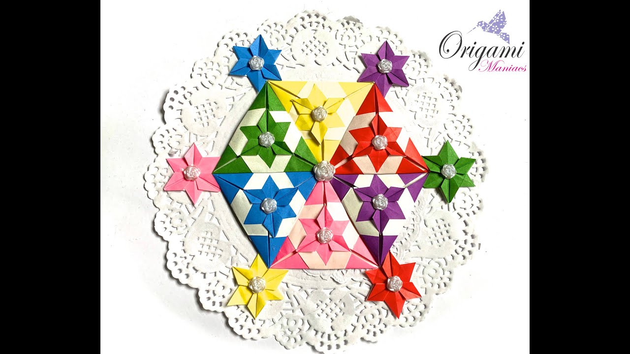 Origami Maniacs 437: Quilt with Triangle Paper (Challenge 3)