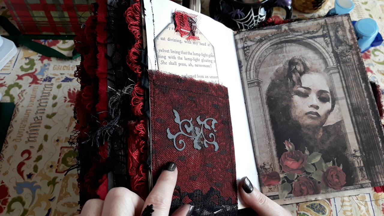 Romantic gothic style junk journal (sold)