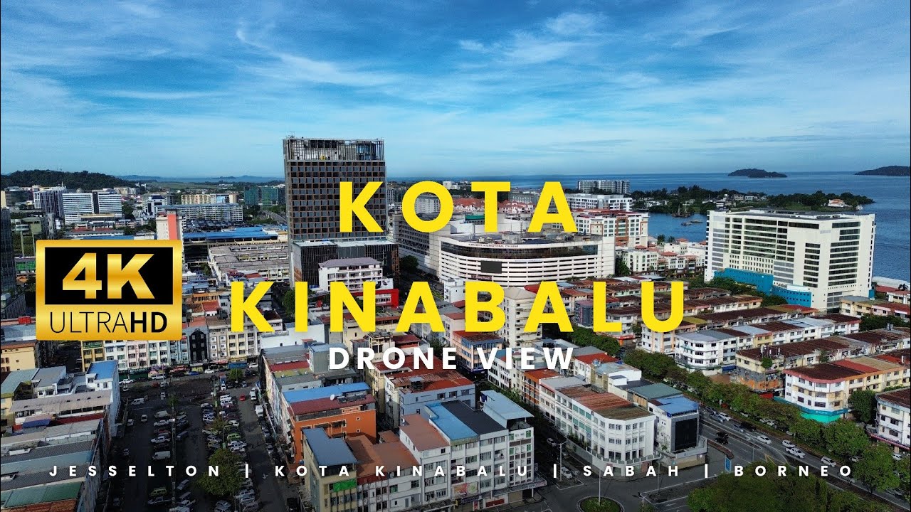 Kota Kinabalu City from Above | Stunning 4K Drone Footage