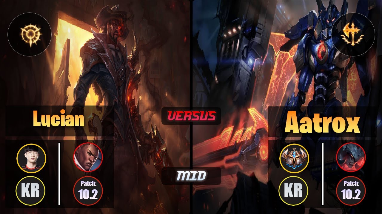 Viper LUCIAN (Mid) [Press the Attack] VS AATROX - Challenger KR Patch 10.2
