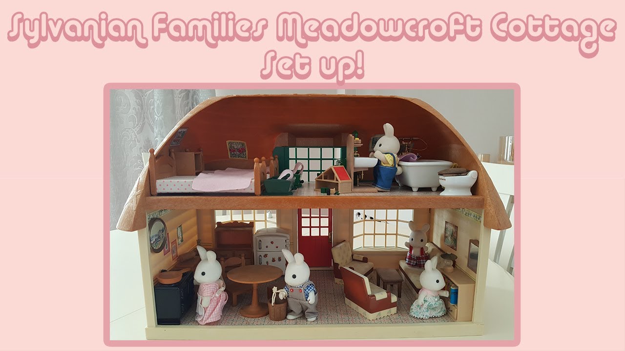 Setting Up Rare Vintage Sylvanian Families Meadowcroft Cottage!