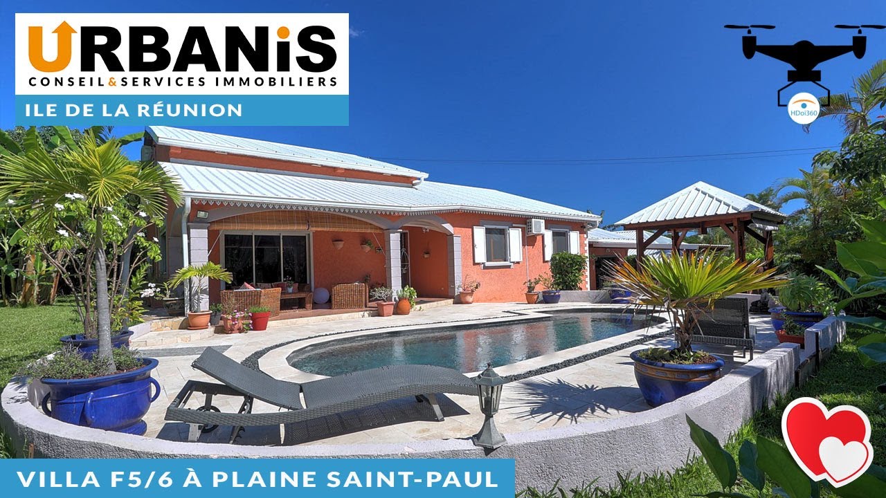 🏡 Vente villa piscine] Saint-Paul 974 | Urbanis | Ile de La Réunion