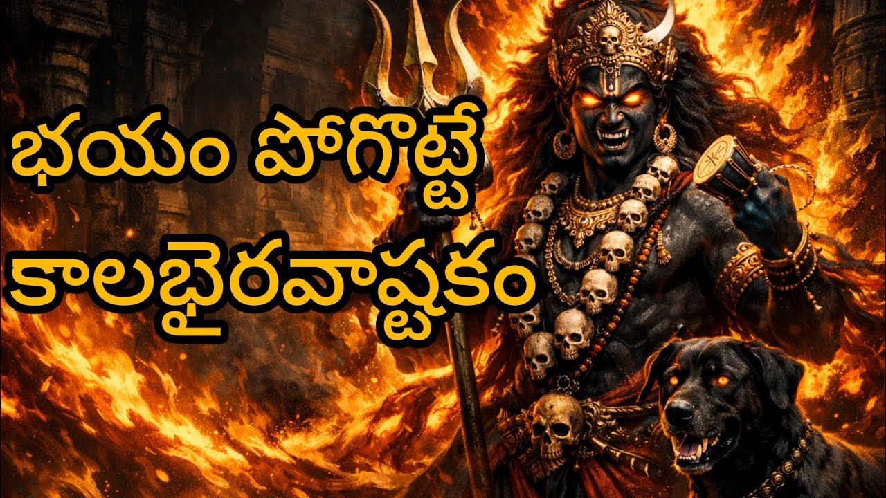 🔱 కాలభైరవాష్టకం | Powerful Kala Bhairava Stotram Telugu 🔥 Fierce Bhairava Chant |Kalabhairavashtakam
