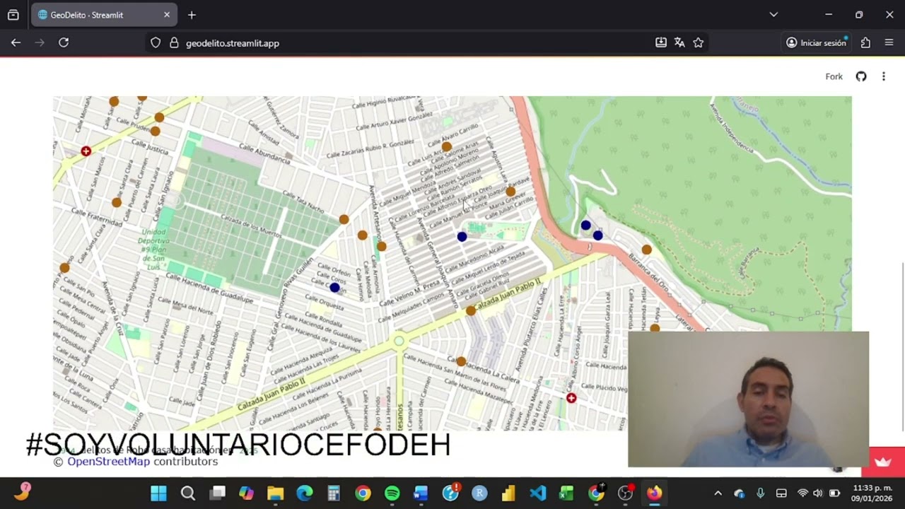 Proyecto de voluntariado CEFODEH. Aplicación web GeoDelito.