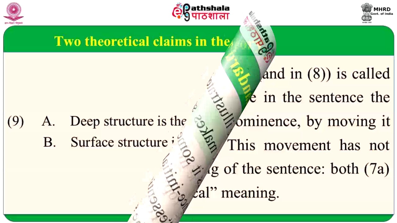 Transformational Grammar and Syntactic Structures