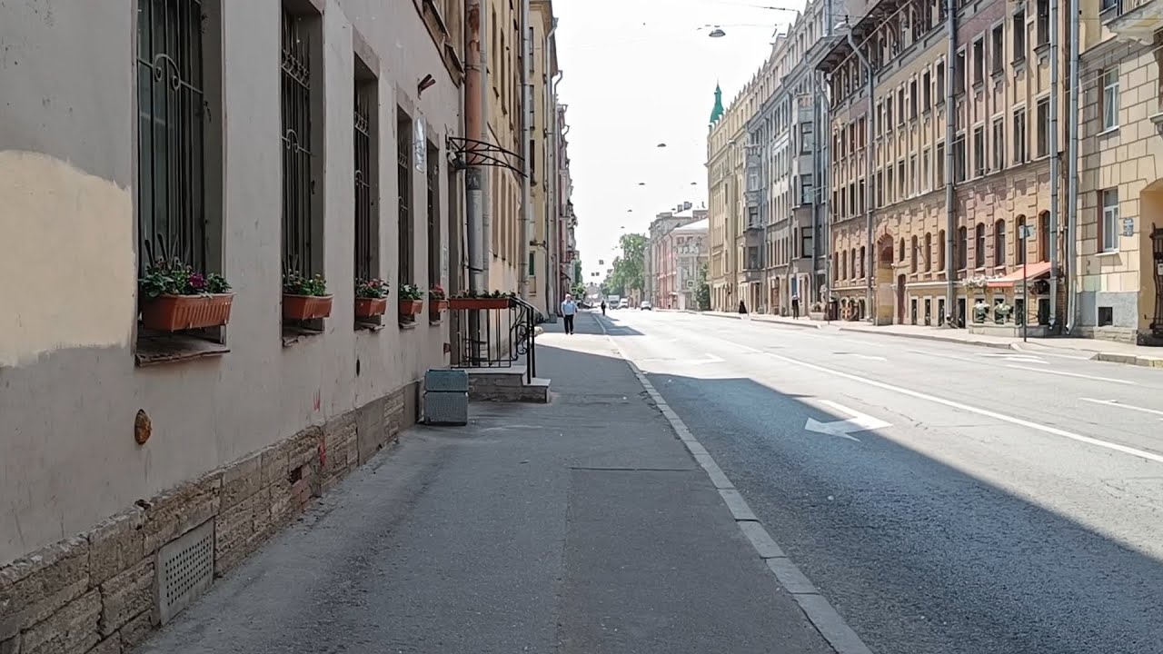 Walking in Saint Petersburg from Petrogradskaya to Sportivnaya