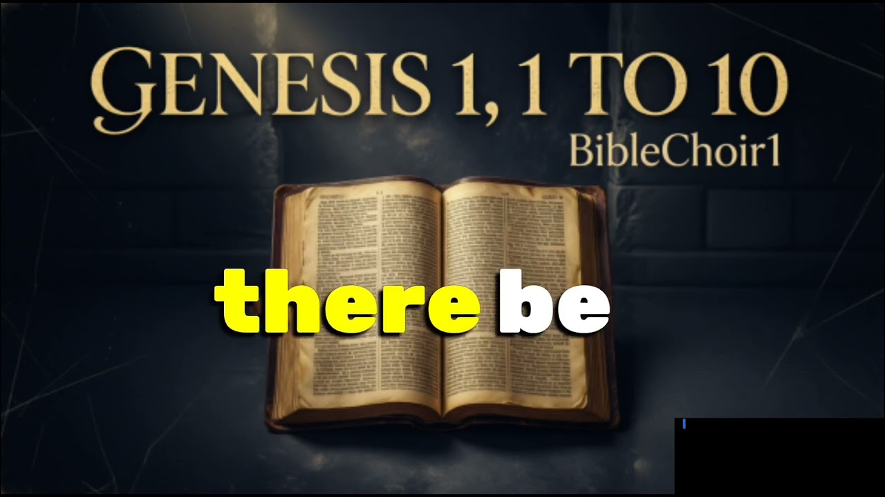 Genesis 1, 1 to 10