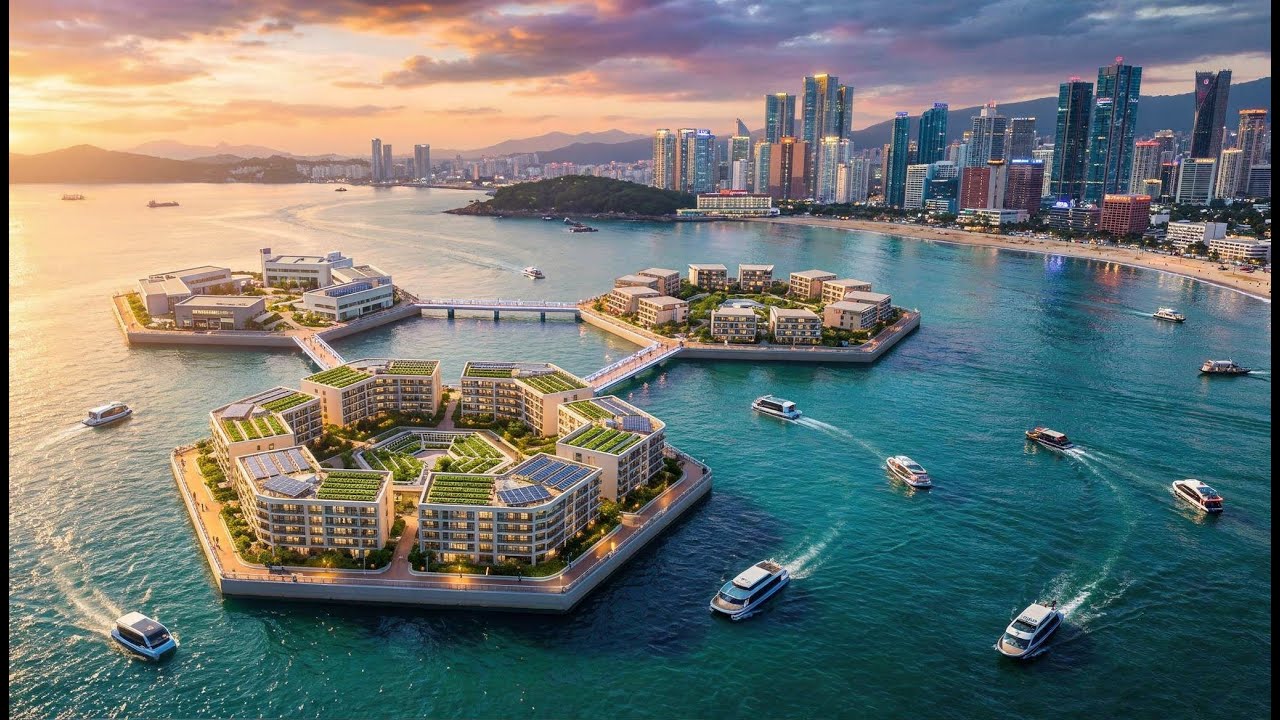 You Won't Believe How South Korea Builds MASSIVE $200 Million City On Water!