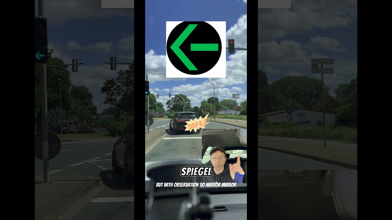 Gr&uuml;fpfeil Linksabbieger #fahrschule #gr&uuml;npfeil #fahrlehrer #fahrstunde