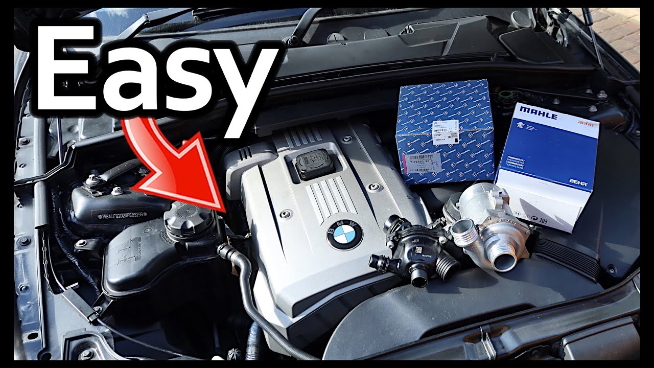 Замена водяного насоса и термостата BMW N52 *ЛЕГКИЙ СПОСОБ*