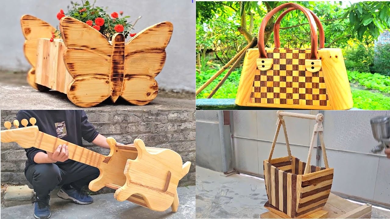 Great woodworking ideas. 4 most amazing flower pot creations.