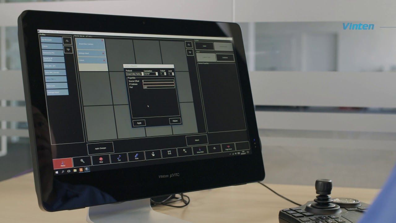 Vinten Vantage Set Up - Switcher